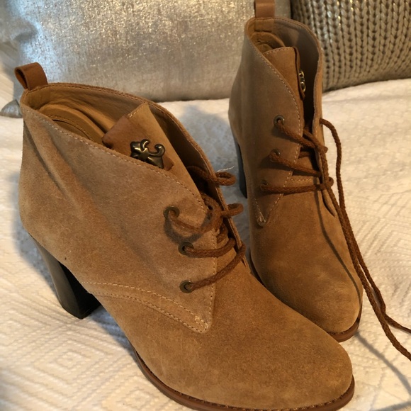 Genkek tan suede boots size 8 new - Picture 2 of 8